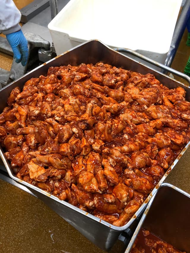 Alitas y trozos